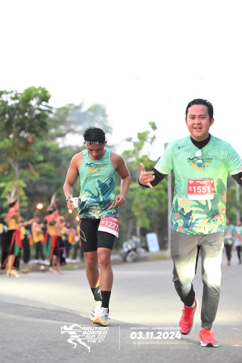 Race photo from Arutmin Borneo Run 2024