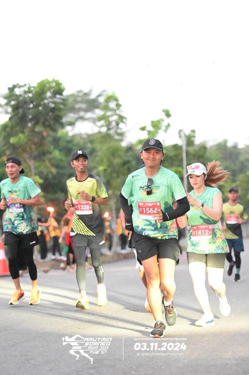 Race photo from Arutmin Borneo Run 2024
