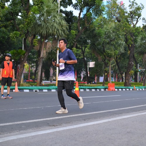 Race photo from KEMLU RUN 2026