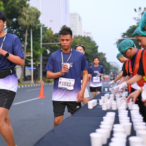 Race photo from KEMLU RUN 2026