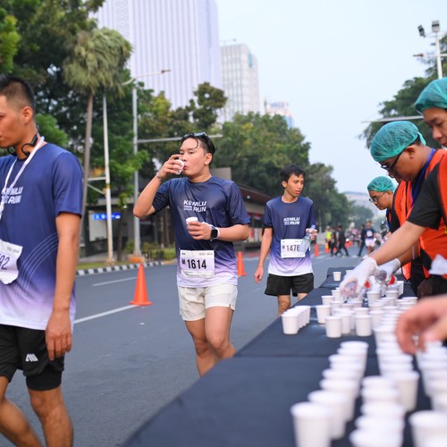 Race photo from KEMLU RUN 2026