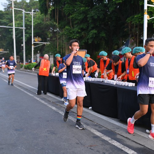 Race photo from KEMLU RUN 2026