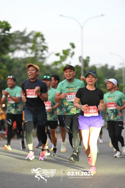 Race photo from Arutmin Borneo Run 2024