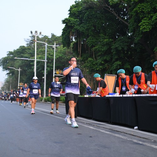 Race photo from KEMLU RUN 2026