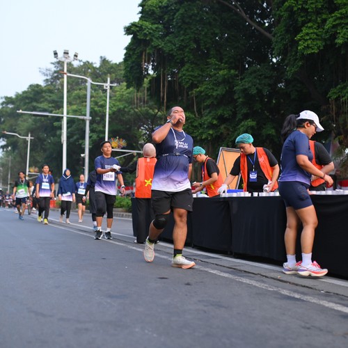Race photo from KEMLU RUN 2026