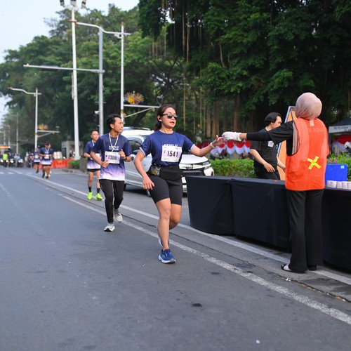 Race photo from KEMLU RUN 2026