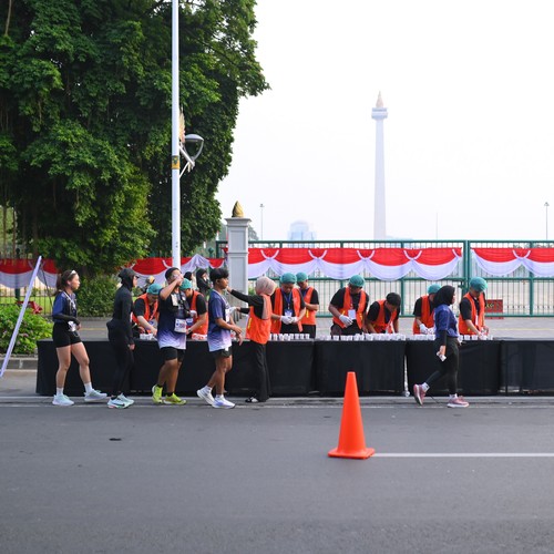 Race photo from KEMLU RUN 2026