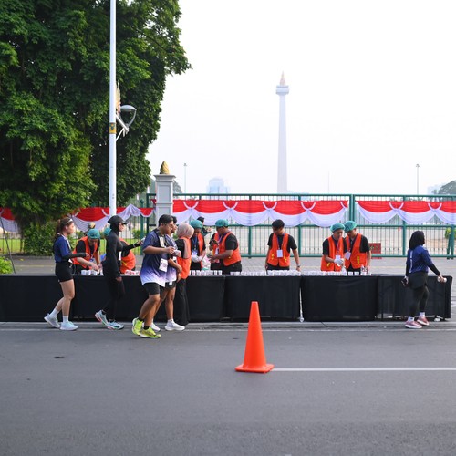 Race photo from KEMLU RUN 2026