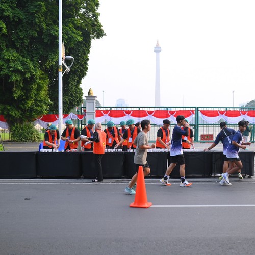 Race photo from KEMLU RUN 2026
