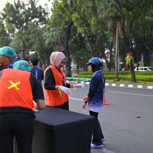 Race photo from KEMLU RUN 2026