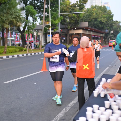Race photo from KEMLU RUN 2026
