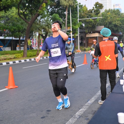 Race photo from KEMLU RUN 2026