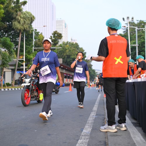 Race photo from KEMLU RUN 2026