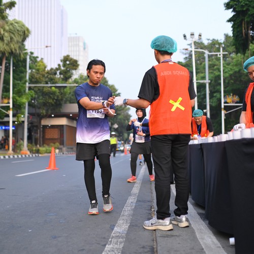Race photo from KEMLU RUN 2026