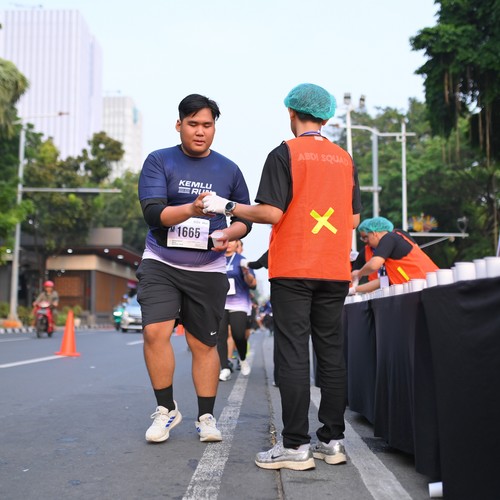Race photo from KEMLU RUN 2026
