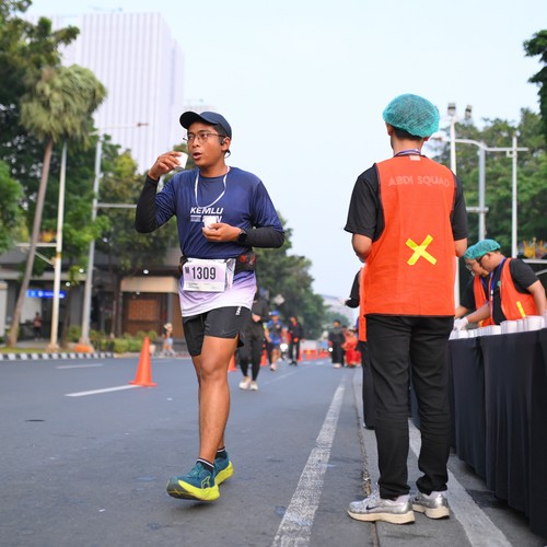 Race photo from KEMLU RUN 2026