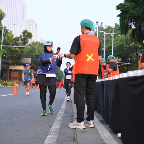 Race photo from KEMLU RUN 2026