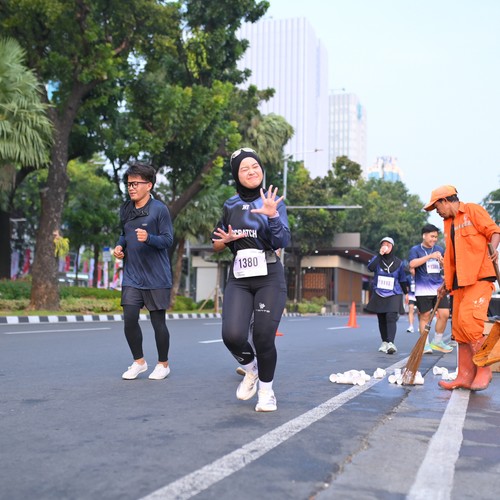 Race photo from KEMLU RUN 2026