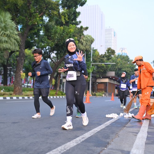 Race photo from KEMLU RUN 2026