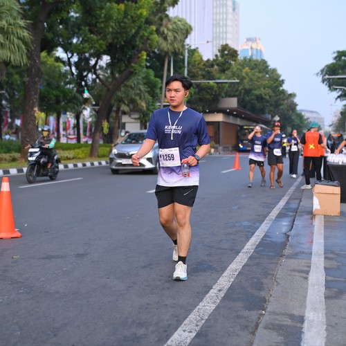 Race photo from KEMLU RUN 2026