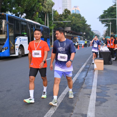 Race photo from KEMLU RUN 2026