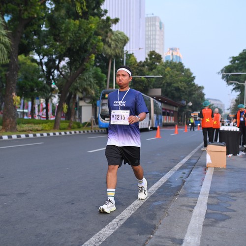 Race photo from KEMLU RUN 2026