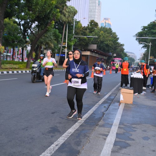 Race photo from KEMLU RUN 2026