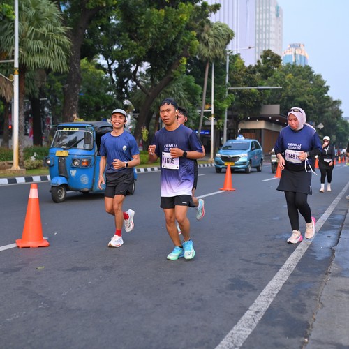 Race photo from KEMLU RUN 2026