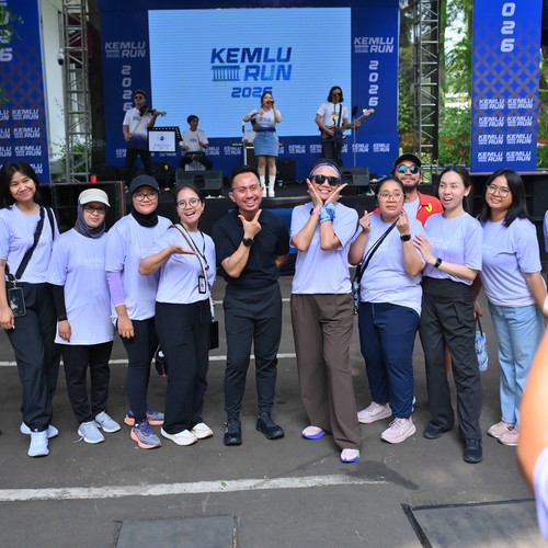 Race photo from KEMLU RUN 2026