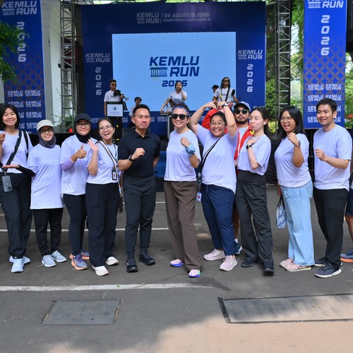 Race photo from KEMLU RUN 2026