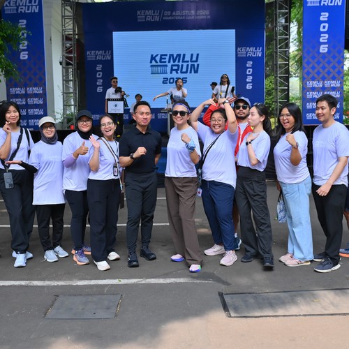 Race photo from KEMLU RUN 2026