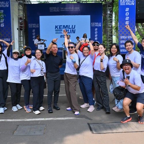 Race photo from KEMLU RUN 2026