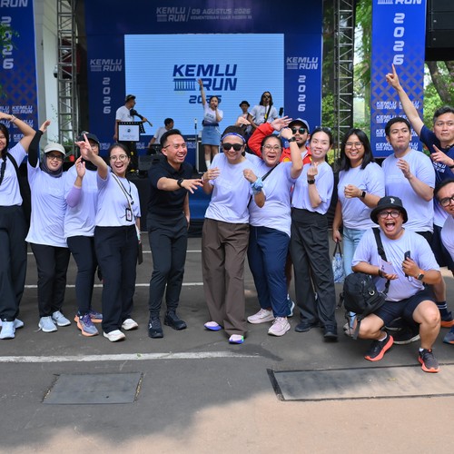 Race photo from KEMLU RUN 2026