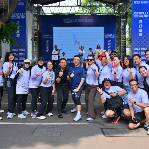 Race photo from KEMLU RUN 2026