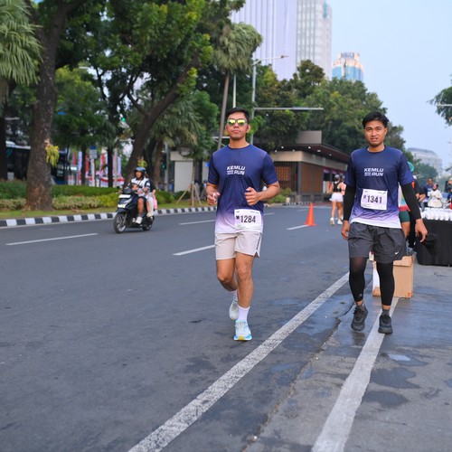 Race photo from KEMLU RUN 2026