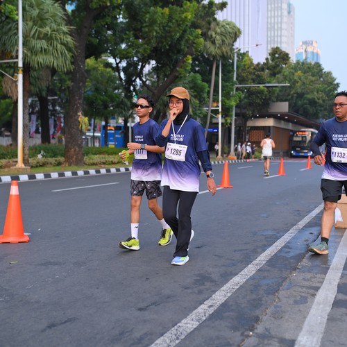 Race photo from KEMLU RUN 2026