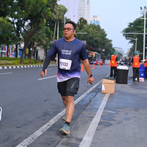 Race photo from KEMLU RUN 2026