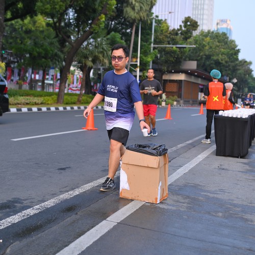 Race photo from KEMLU RUN 2026
