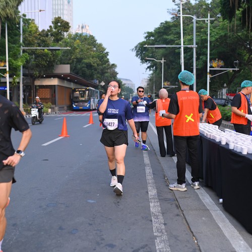 Race photo from KEMLU RUN 2026