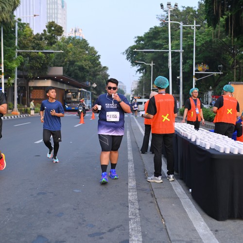 Race photo from KEMLU RUN 2026