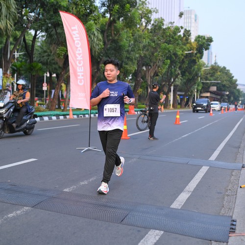 Race photo from KEMLU RUN 2026