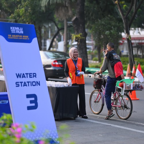 Race photo from KEMLU RUN 2026