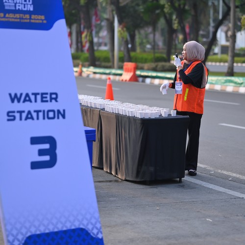Race photo from KEMLU RUN 2026