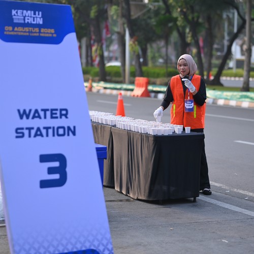 Race photo from KEMLU RUN 2026