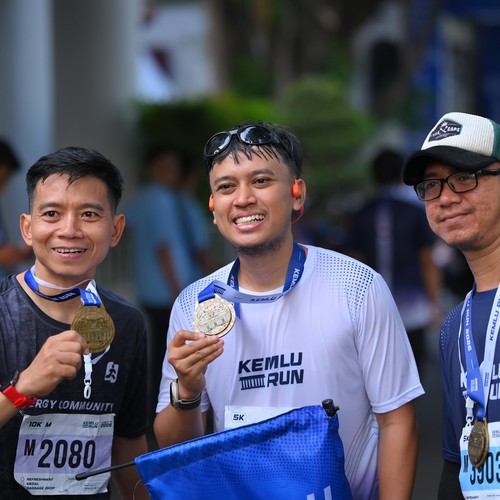 Race photo from KEMLU RUN 2026