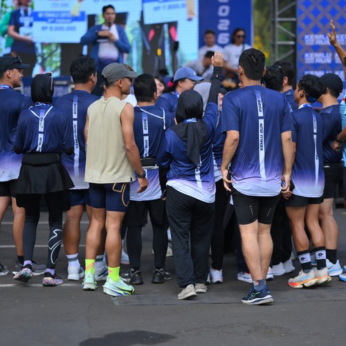 Race photo from KEMLU RUN 2026