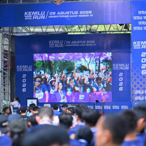 Race photo from KEMLU RUN 2026