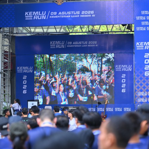 Race photo from KEMLU RUN 2026