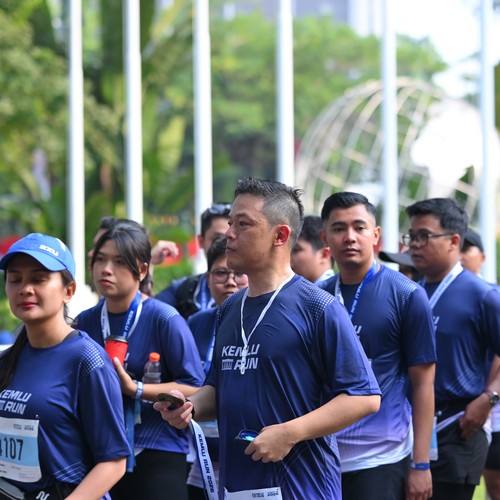 Race photo from KEMLU RUN 2026