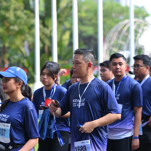 Race photo from KEMLU RUN 2026